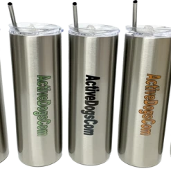 ActiveDogsCom Logo Personalized Stainless Steel Tumbler W/ Metal Straw 20oz -Puppy`s Store 000017 6 full 00111.1655118327
