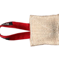 Jute Mini Tug W/ Squeaker 3.5x3.5