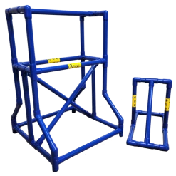 Agility PVC Deluxe Double Dog Walk Bases W/Side Ramps -Puppy`s Store 350789 10 95977.1663686982