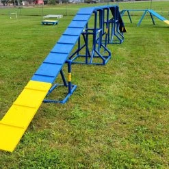 Agility PVC Deluxe Double Dog Walk Bases W/Side Ramps -Puppy`s Store 350789 14 07359.1663686980