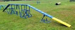 Agility PVC Deluxe Double Dog Walk Bases W/Side Ramps -Puppy`s Store 350789 17 40291.1663686980