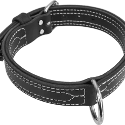 Center D-Ring Leather Dog Collar 1.5" -Puppy`s Store 401615 1 full 39247.1638911425