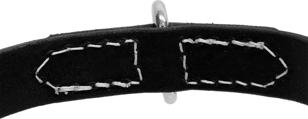 Single Layer Center D-Ring Leather Dog Collar 2 Single Layer Center D-Ring Leather Dog Collar - Image 2