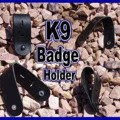 Leather K9 Badge Holder -Puppy`s Store 404700AD2 83213.1638911345