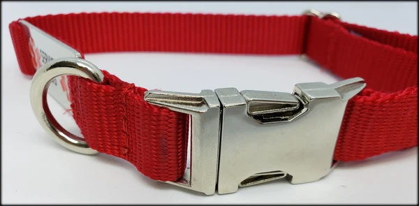 Service Dog Collar W/ Chrome Service Dog ID Tag 5 Service Dog Collar W/ Chrome Service Dog ID Tag - Image 5