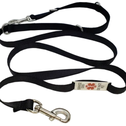 Hands Free 7' Leash W/ Chrome Service Dog ID Tag -Puppy`s Store 407019 1 full 10661.1638911531