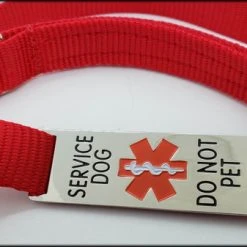Hands Free 7' Leash W/ Chrome Service Dog ID Tag -Puppy`s Store 407019 4 full 60255.1638911516