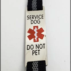 Reflective Service Dog 5' Leash W/Chrome Service Dog ID Tag 11 Reflective Service Dog 5' Leash W/Chrome Service Dog ID Tag -Puppy`s Store 407022 3 full 79319.1638911469