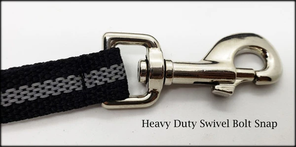 Reflective Service Dog 5' Leash W/Chrome Service Dog ID Tag 6 Reflective Service Dog 5' Leash W/Chrome Service Dog ID Tag - Image 6