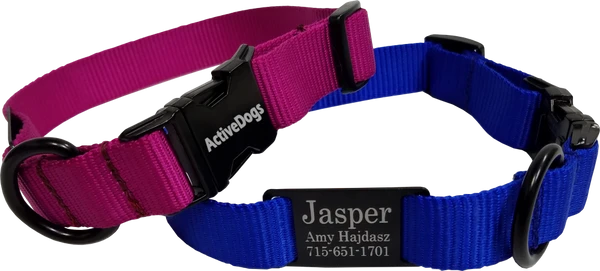 Personalized ID Nylon Dog Collar - 1" 1 Personalized ID Nylon Dog Collar - 1"