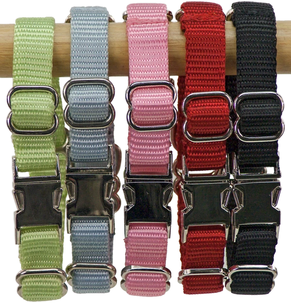 2 Way Adjustable Martingale Dog Collar - 5/8" - Nylon 1 2 Way Adjustable Martingale Dog Collar - 5/8" - Nylon