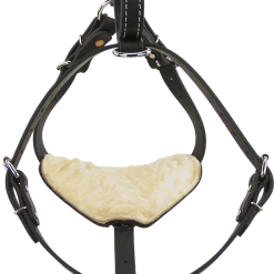 Padded Leather Harness W/ Sheepskin Lining -Puppy`s Store 407080 6 full 68429.1638911343
