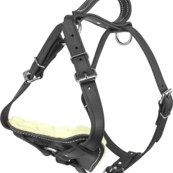 Padded Leather Harness W/ Sheepskin Lining