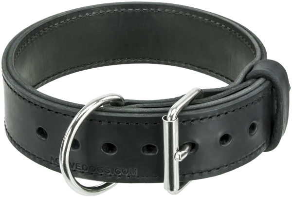 Leather Agitation Dog Collar 2" 7 Leather Agitation Dog Collar 2" - Image 7
