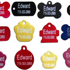 Engraved Aluminum Collar Tags [closeout]