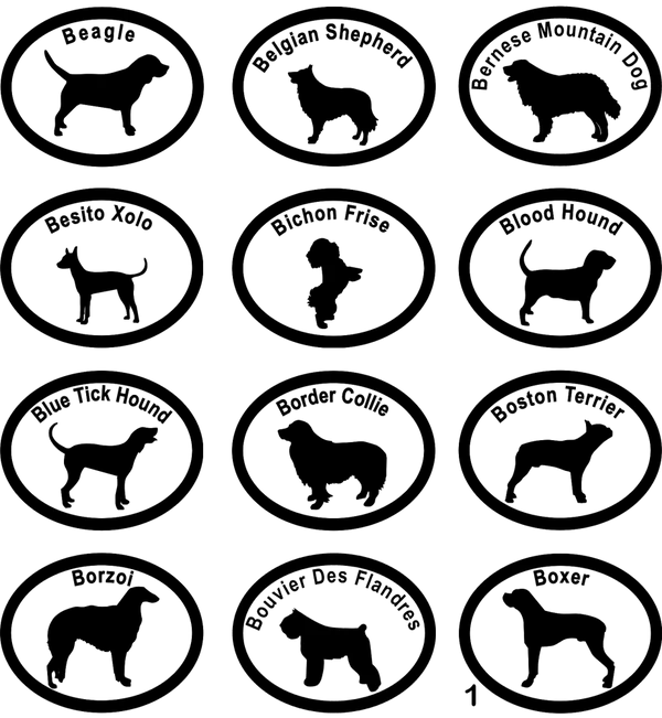 Dog Breed Specific Decals 5 Dog Breed Specific Decals - Image 5