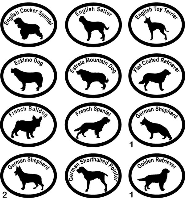 Dog Breed Specific Decals 8 Dog Breed Specific Decals - Image 8