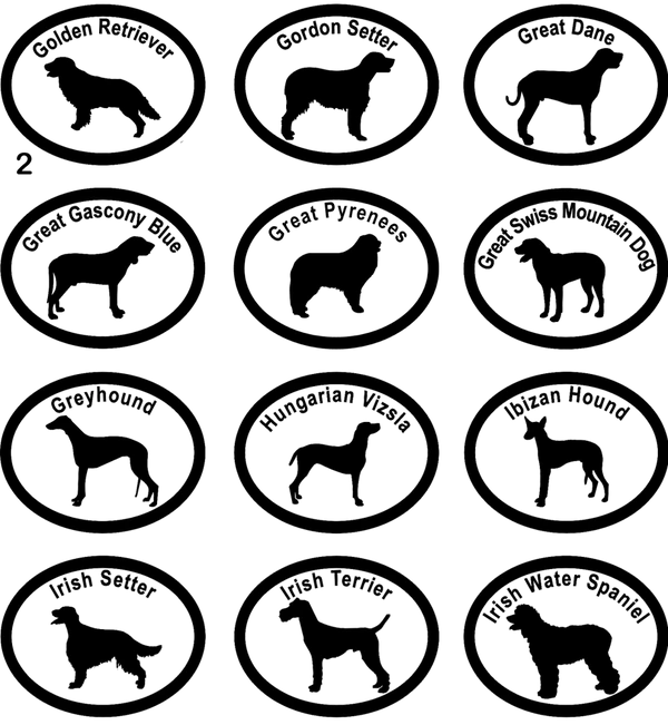 Dog Breed Specific Decals 9 Dog Breed Specific Decals - Image 9