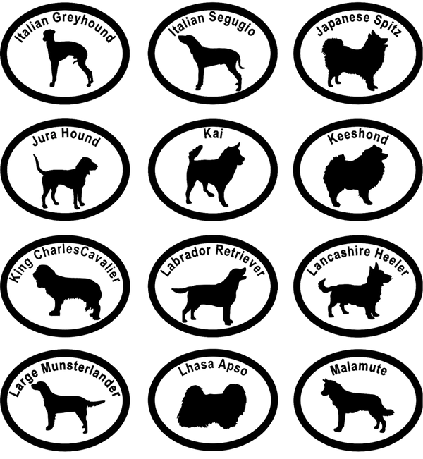 Dog Breed Specific Decals 10 Dog Breed Specific Decals - Image 10
