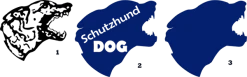 Schutzhund Dog Head Decals