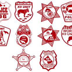 Law Enforcement Decals -Puppy`s Store 509255 RED 3 full 28895.1638911427