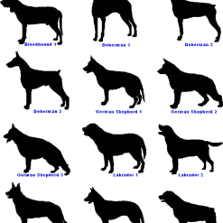 Dog Breed Decals 6 Inch X 4 Inch