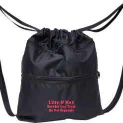Custom Logo/Text Bag - Draw Cord Knapsack -Puppy`s Store 58210 6 58885.1649665912