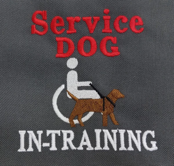 Embroidered Service Dog Backpack 9 Embroidered Service Dog Backpack - Image 9