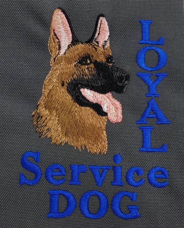 Embroidered Service Dog Backpack 6 Embroidered Service Dog Backpack - Image 6