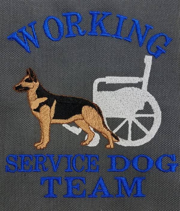 Embroidered Service Dog Backpack 12 Embroidered Service Dog Backpack - Image 12