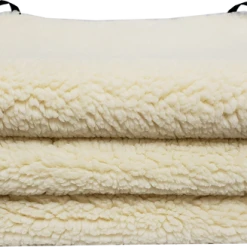 Raised Dog Bed Double Layer Hi-loft Sherpa Pad