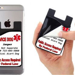 Service Dog Card Caddy - Do Not Separate Or Custom Text