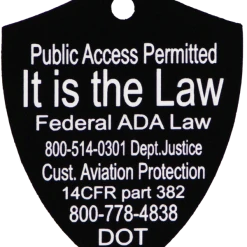 Service Dog Engraved Travel ID Tag -Puppy`s Store 701213 12 full 48493.1644842129