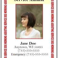 Two-Sided Metal Handler And Service Dog Badge -Puppy`s Store 701217Back full 86211.1638911383