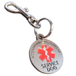 Service Dog Tag Medical Alert - ADA Access Required Chrome Tag -Puppy`s Store 701218 1 full 03821.1650884481