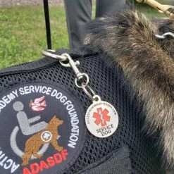 Service Dog Tag Medical Alert - ADA Access Required Chrome Tag -Puppy`s Store 701218 4 full 46323.1650884481