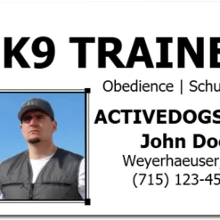 Dog Trainer Identification Card + Free Digital Copy -Puppy`s Store 701227 3 full 00306.1638911476