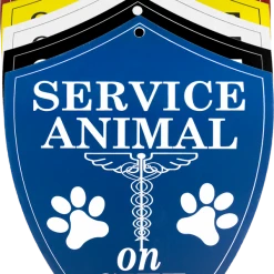 Engraved Service Animal Sign