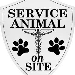 Engraved Service Animal Sign -Puppy`s Store 701231W full 53175.1638911413