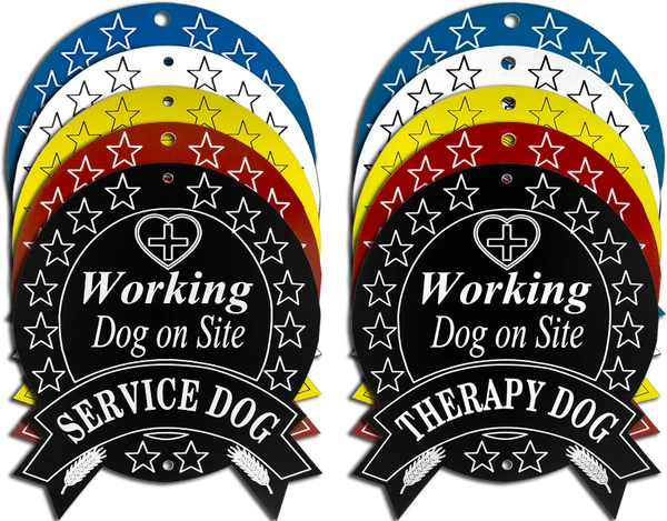 Engraved Therapy/Service Dog Sign 1 Engraved Therapy/Service Dog Sign