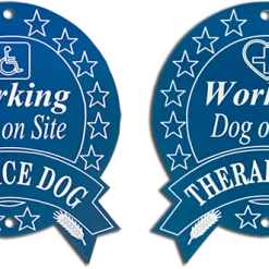 Engraved Therapy/Service Dog Sign 8 Engraved Therapy/Service Dog Sign -Puppy`s Store 701232B BLU full 46455.1638911348
