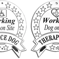 Engraved Therapy/Service Dog Sign 10 Engraved Therapy/Service Dog Sign -Puppy`s Store 701232B WHI full 22501.1638911354