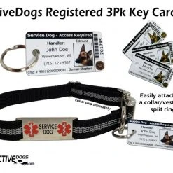 ActiveDogs Registered Service Dog 3 Key Tag Cards + Free Digital Copy -Puppy`s Store 701241 3 full 06655.1638911476