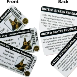 ActiveDogs Registered Service Dog 3 Key Tag Cards + Free Digital Copy -Puppy`s Store 701241 4 full 79352.1638911477