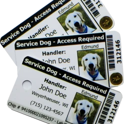 ActiveDogs Registered Service Dog 3 Key Tag Cards + Free Digital Copy -Puppy`s Store 701241 9 full 52895.1638911468