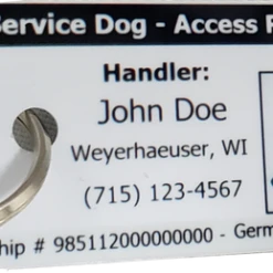 ActiveDogs Registered Service Dog ID Card + 3 Key Tag Cards + Clip-On Carrier + Free Digital Copy -Puppy`s Store 701242 5 full 04245.1638911518