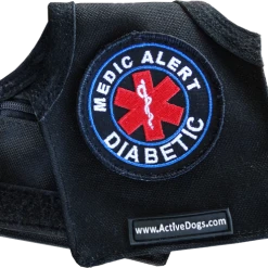 Service Dog Identification Patch Carrier W/ Zippered Pocket
