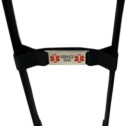 Rigid Clip-On Service Dog Bridge Handle W/Chrome Service Dog ID Band - 12" -Puppy`s Store 704501 6 full 38751.1638911499