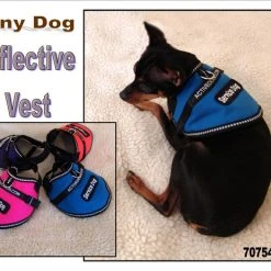 Reflective Padded Service Dog Vest - Sm/Med Dog -Puppy`s Store 707548REF 1 full 62733.1638911338