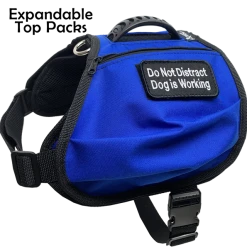 Service Dog Saddle Bag Harness Vest W/ Removable Packs -Puppy`s Store 707552 103 full 94926.1638911387
